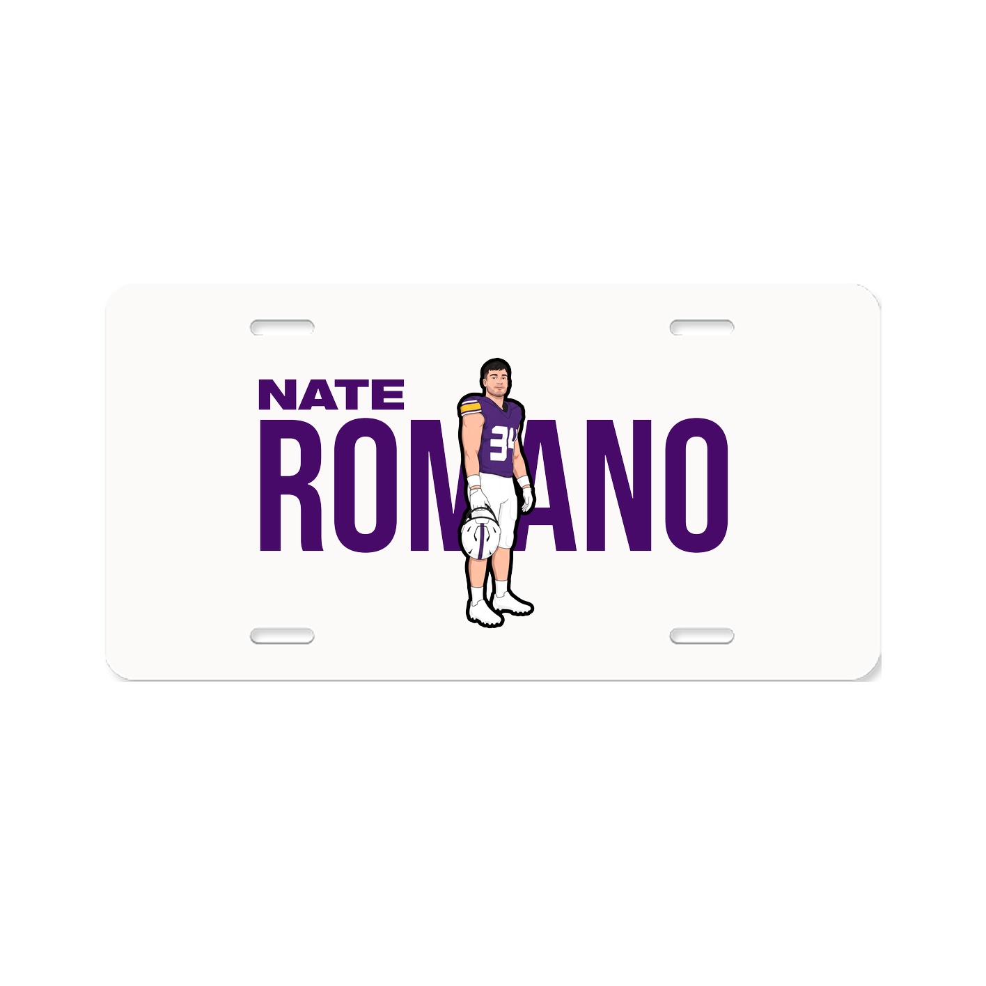 License Plate — Player Name in Classic
