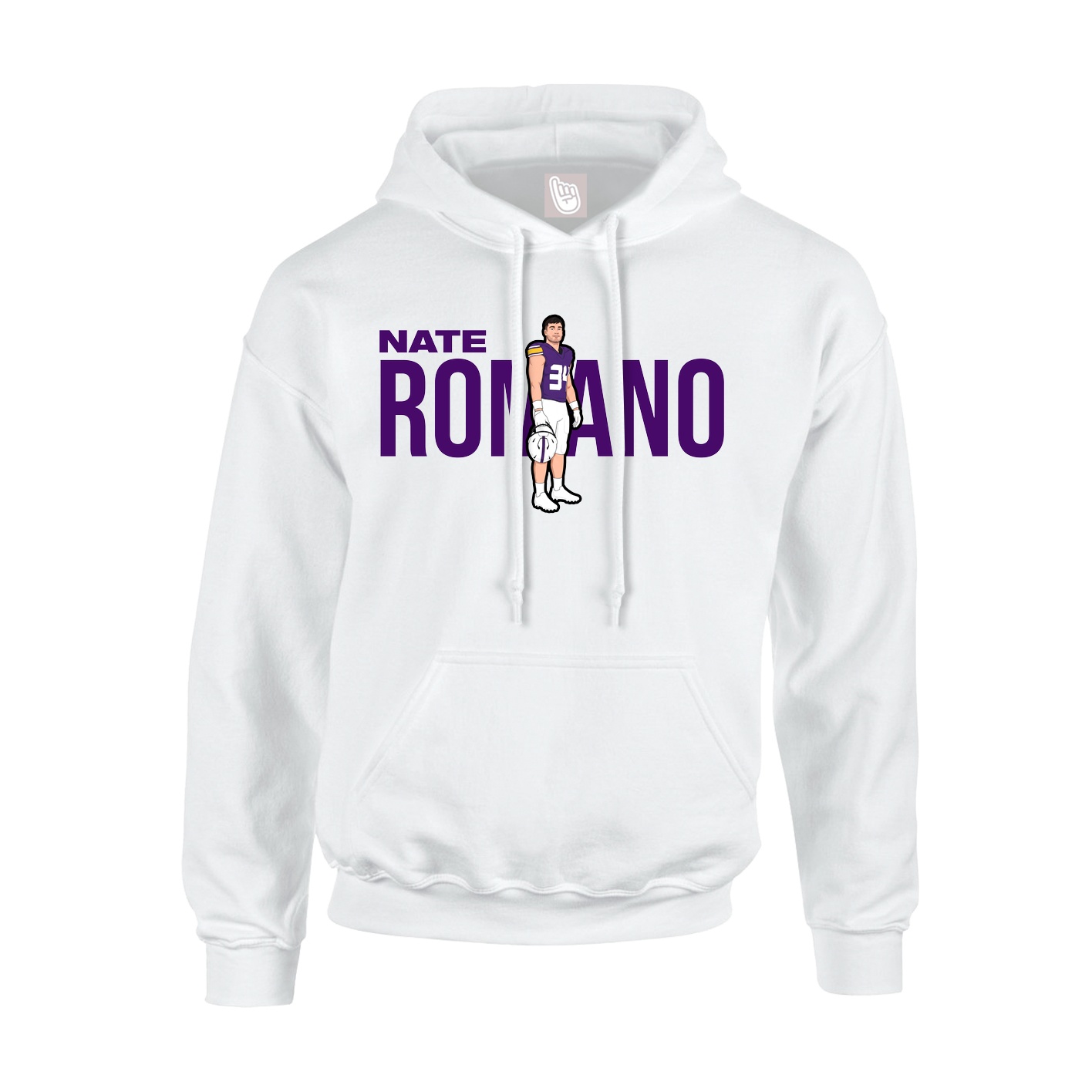 Hoodie — Player Name in White