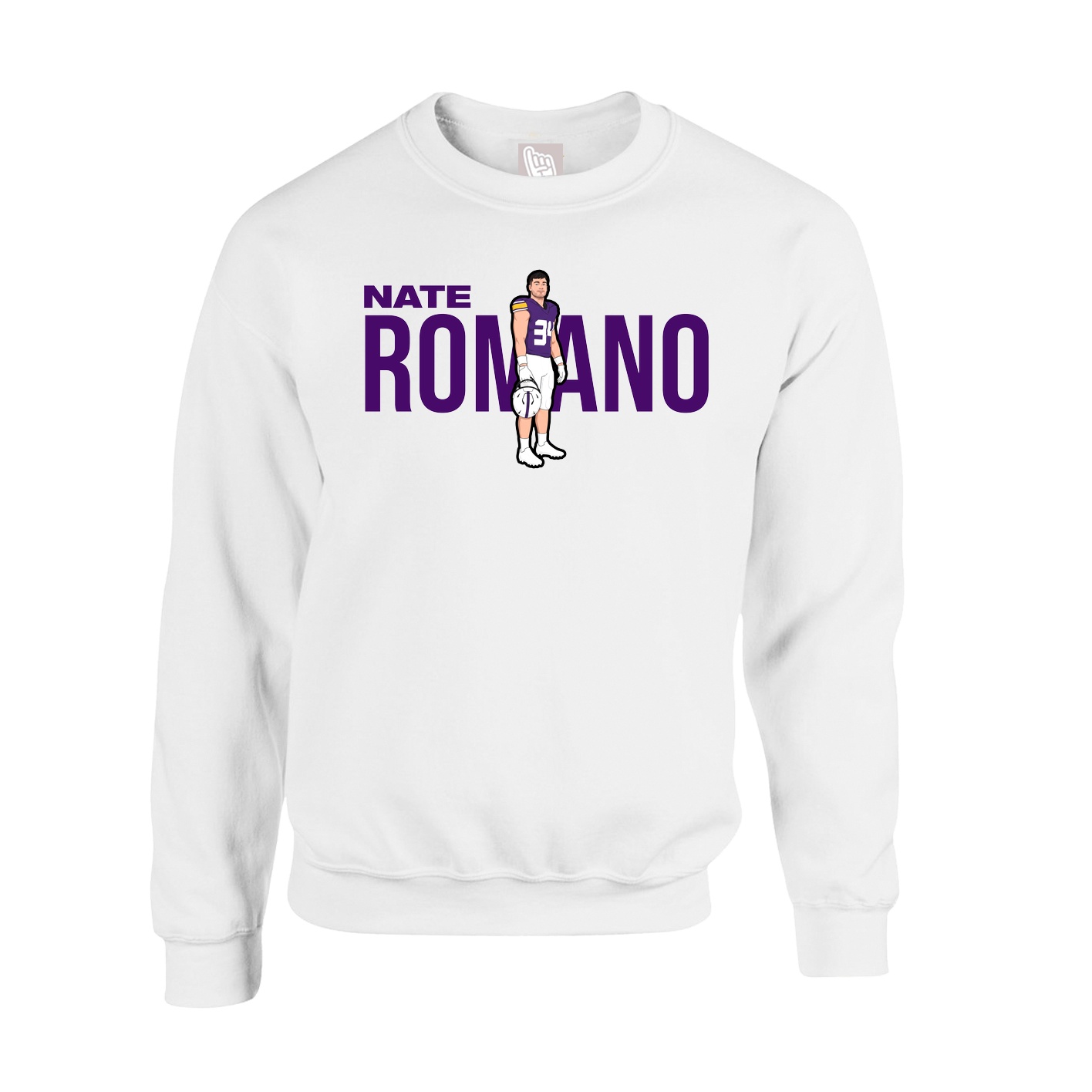 Fleece Crew — Player Name in White