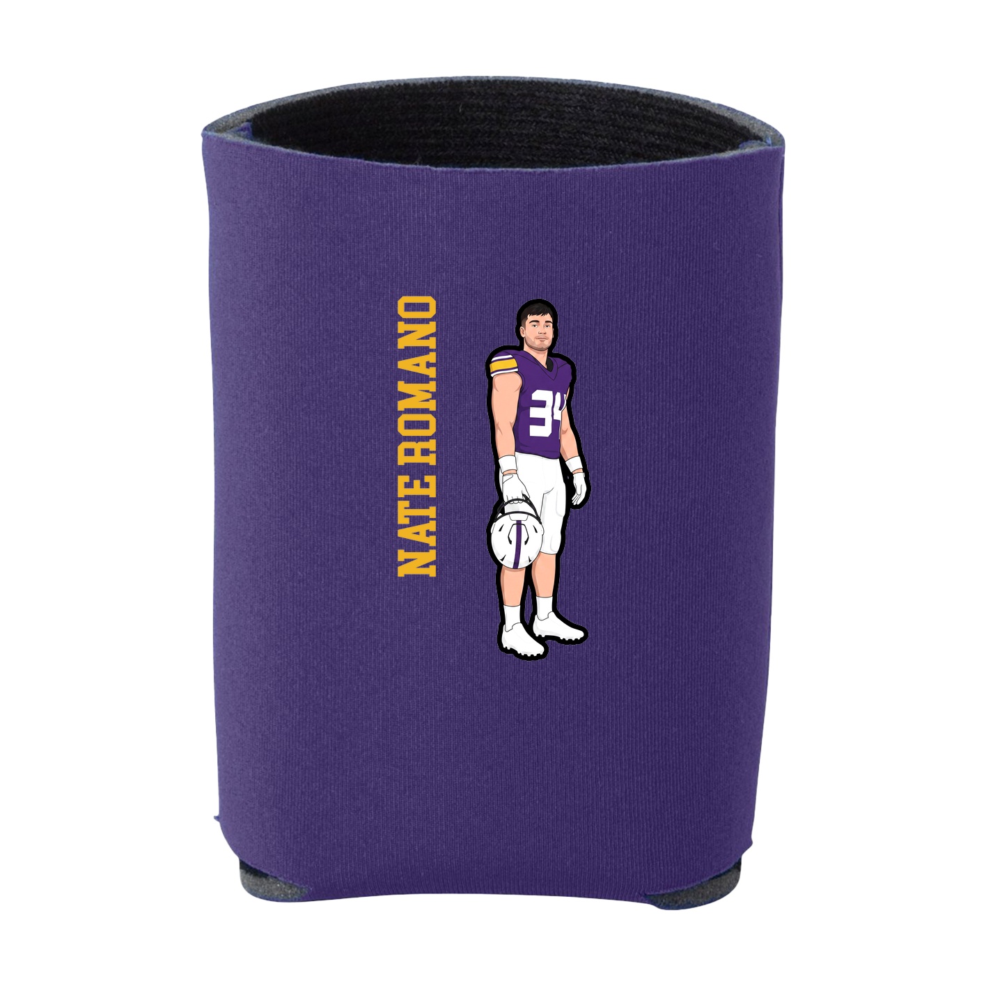 Can Holder — Name Vertical in Purple