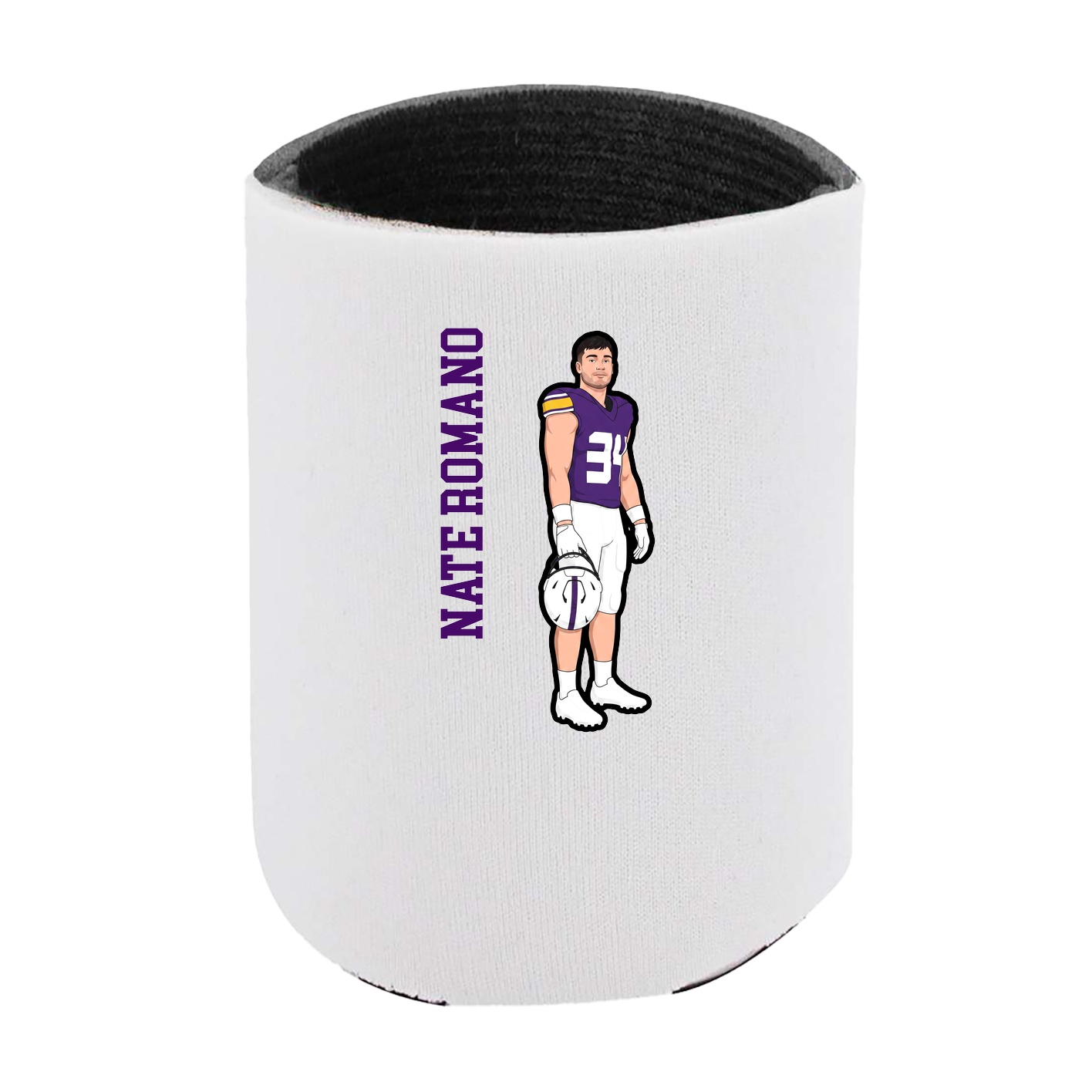 Can Holder — Name Vertical in White