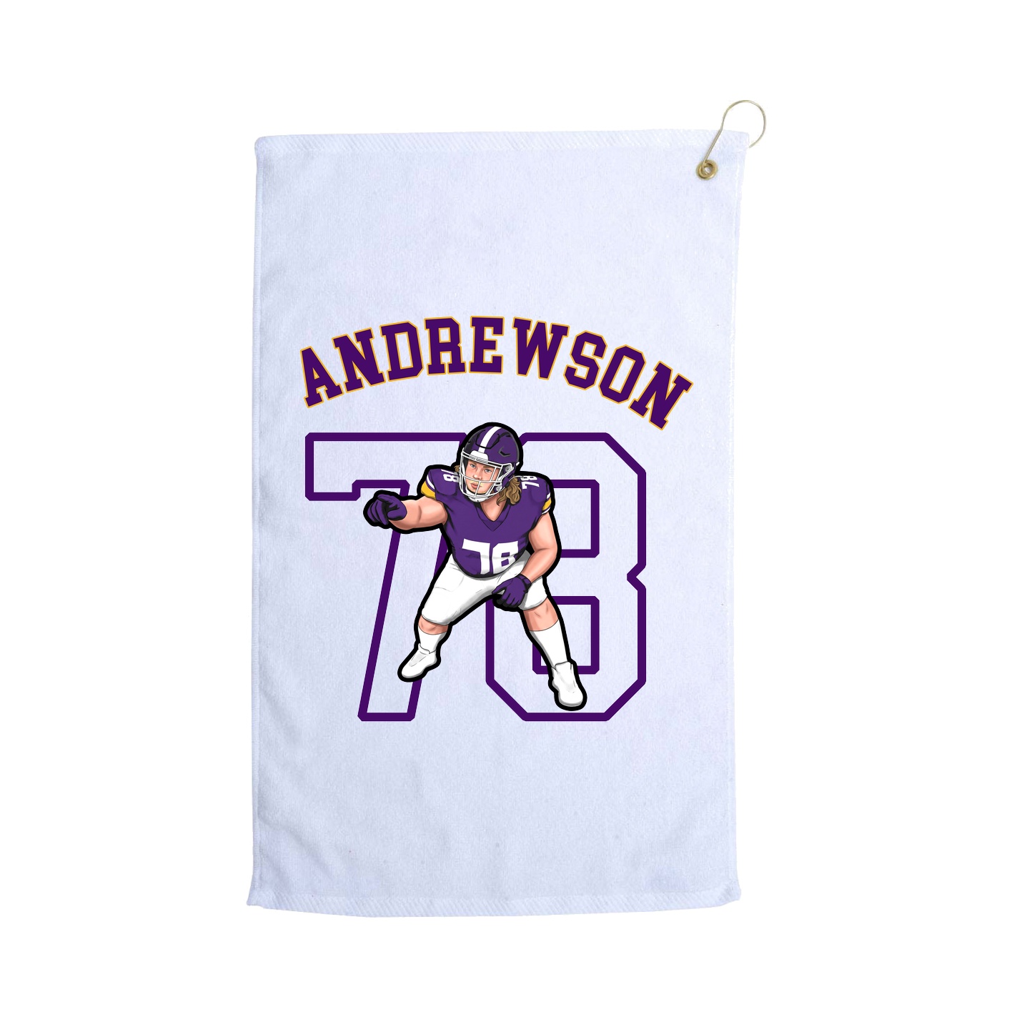 Golf Towel — Shirsey Arch in White