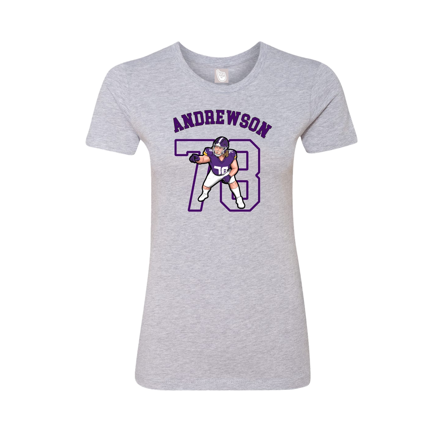 Fitted Women's Tee — Shirsey Arch in Grey