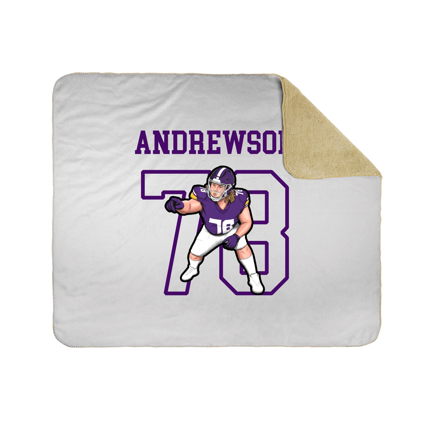 Throw Blanket — Shirsey in White