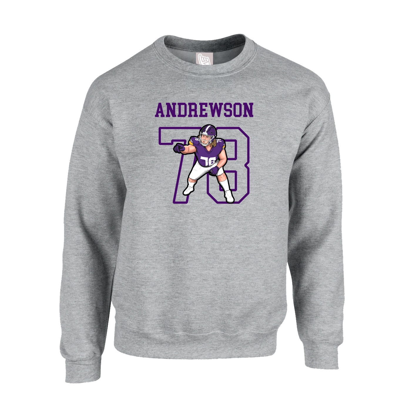 Fleece Crew — Shirsey in Grey