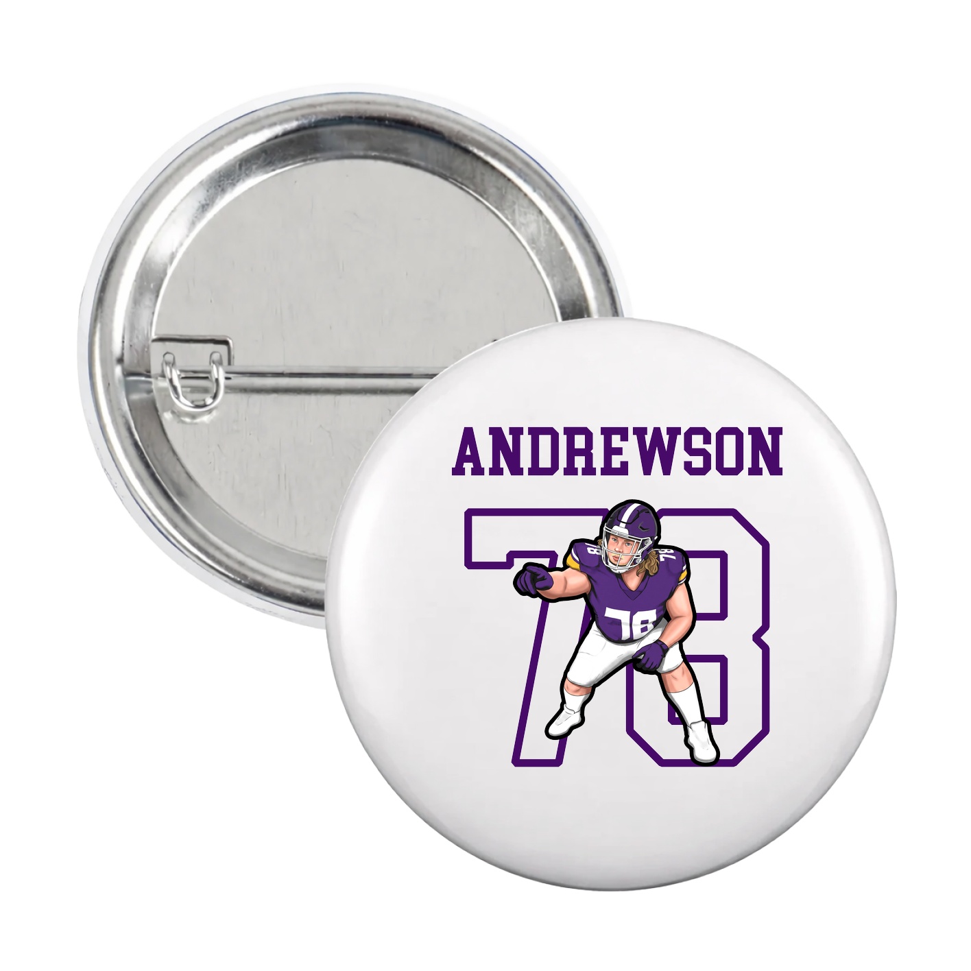 Game Day Button — Shirsey in White