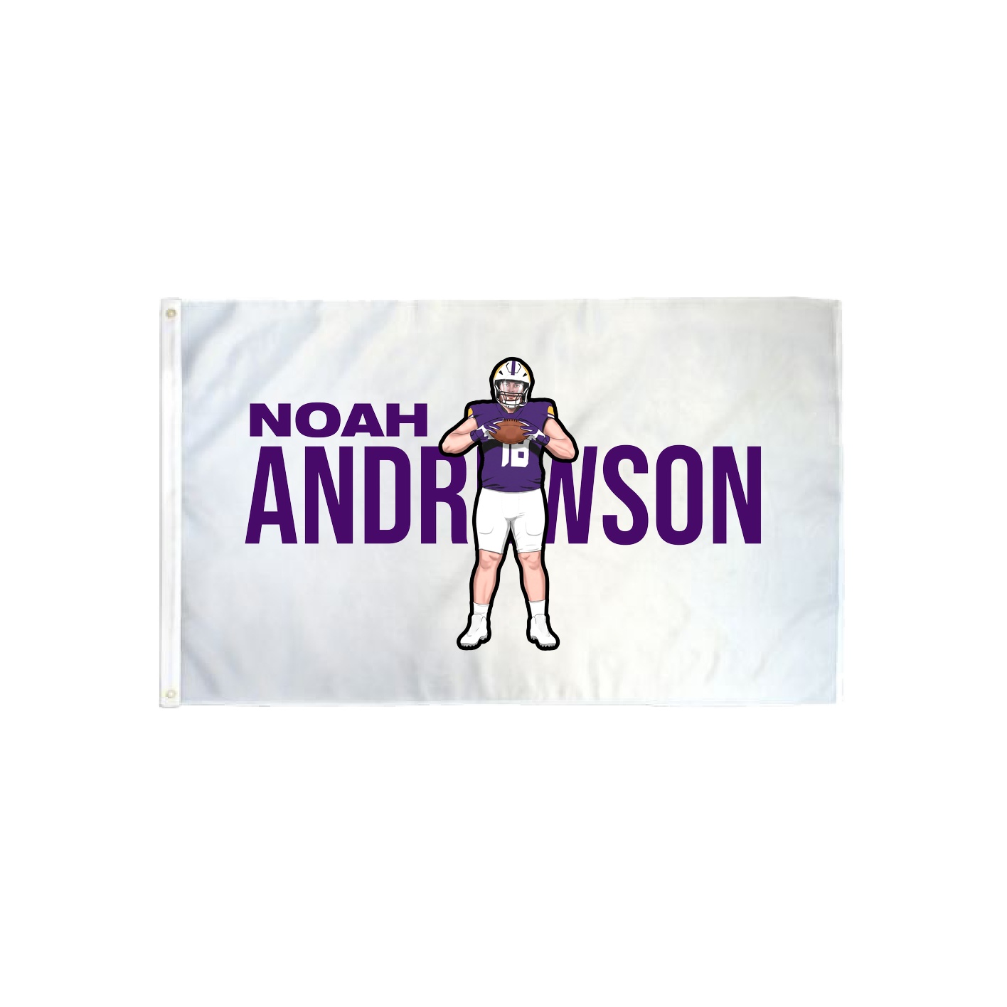 3x5 Flag — Player Name in Classic