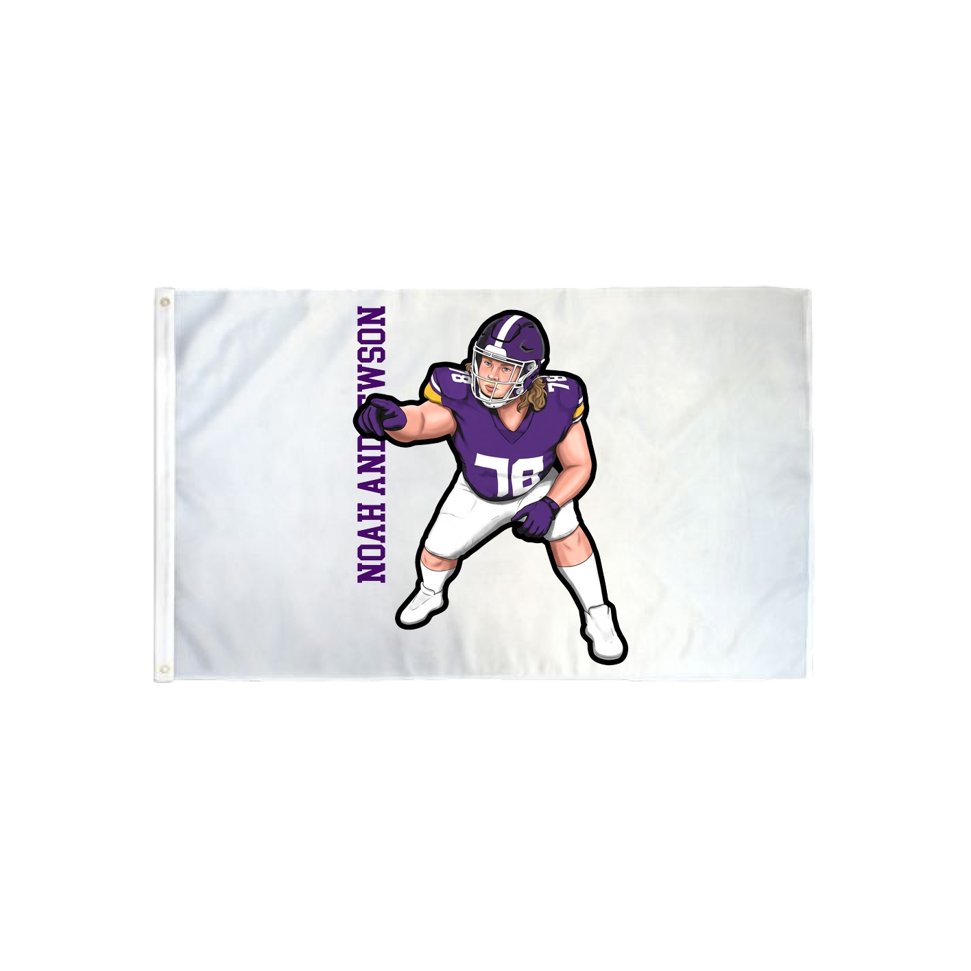 3x5 Flag — Name Vertical in Classic