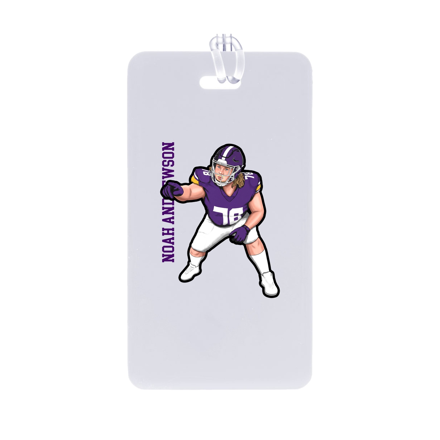 Bag Tag — Name Vertical in Classic
