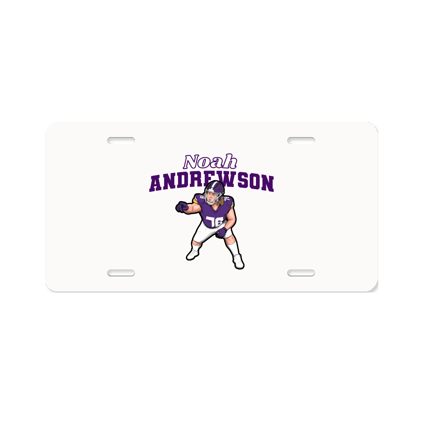 License Plate — Name Arch in Classic