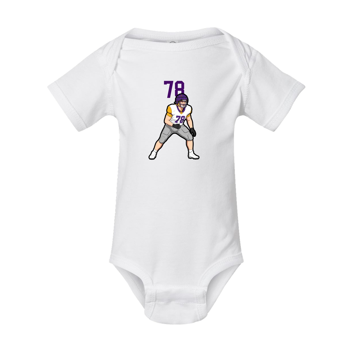 Baby Onesie — Number Top in White