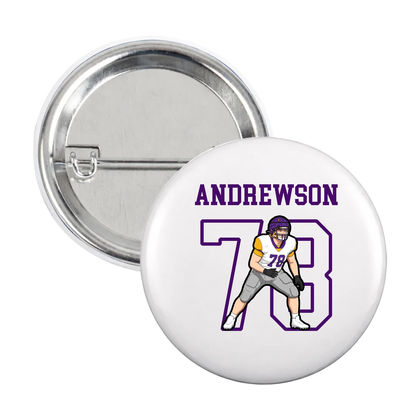 Game Day Button — Shirsey in White