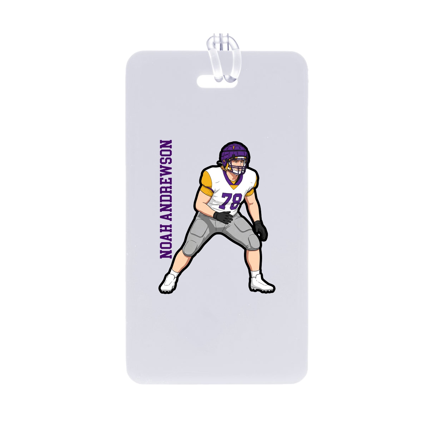 Bag Tag — Name Vertical in Classic