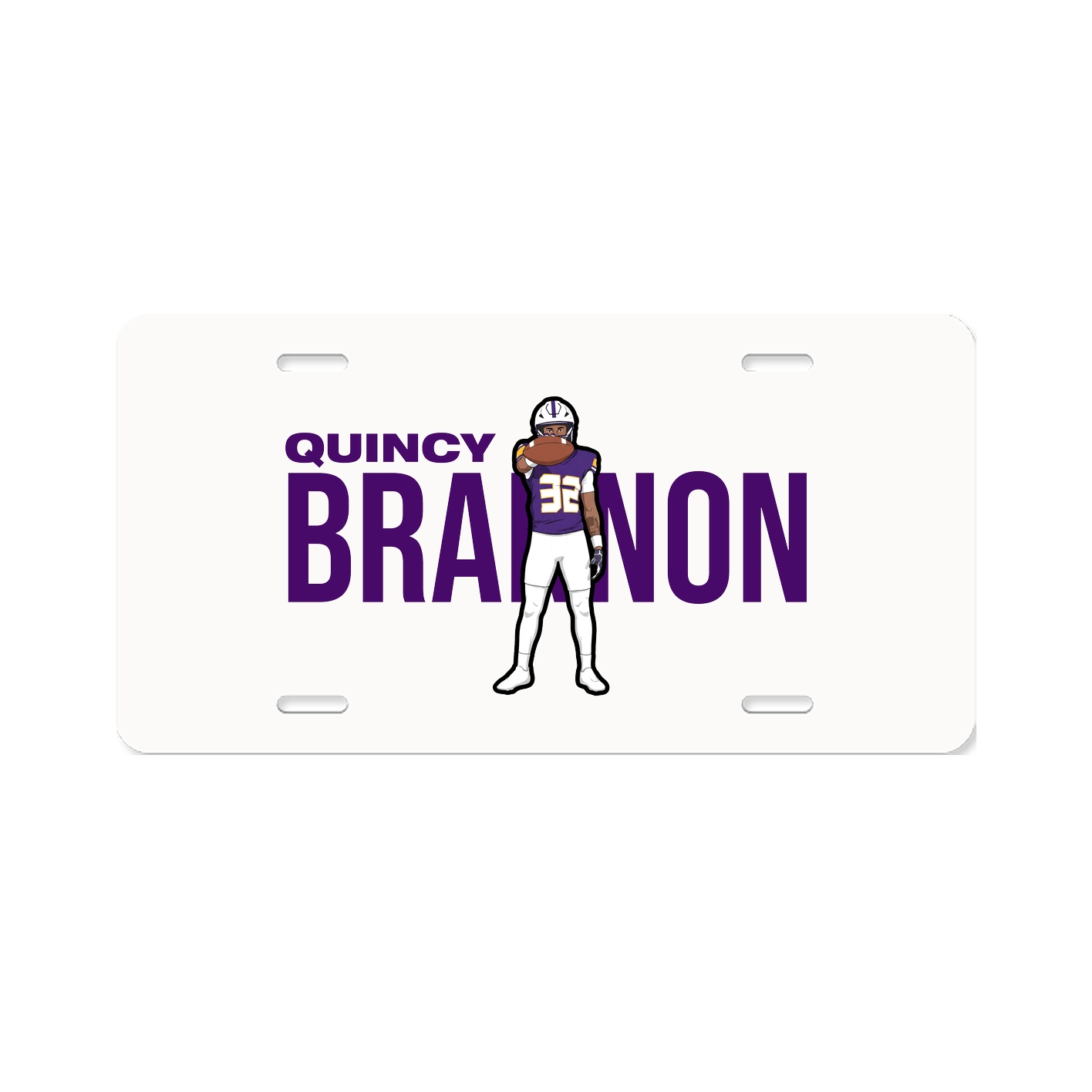 License Plate — Player Name in Classic