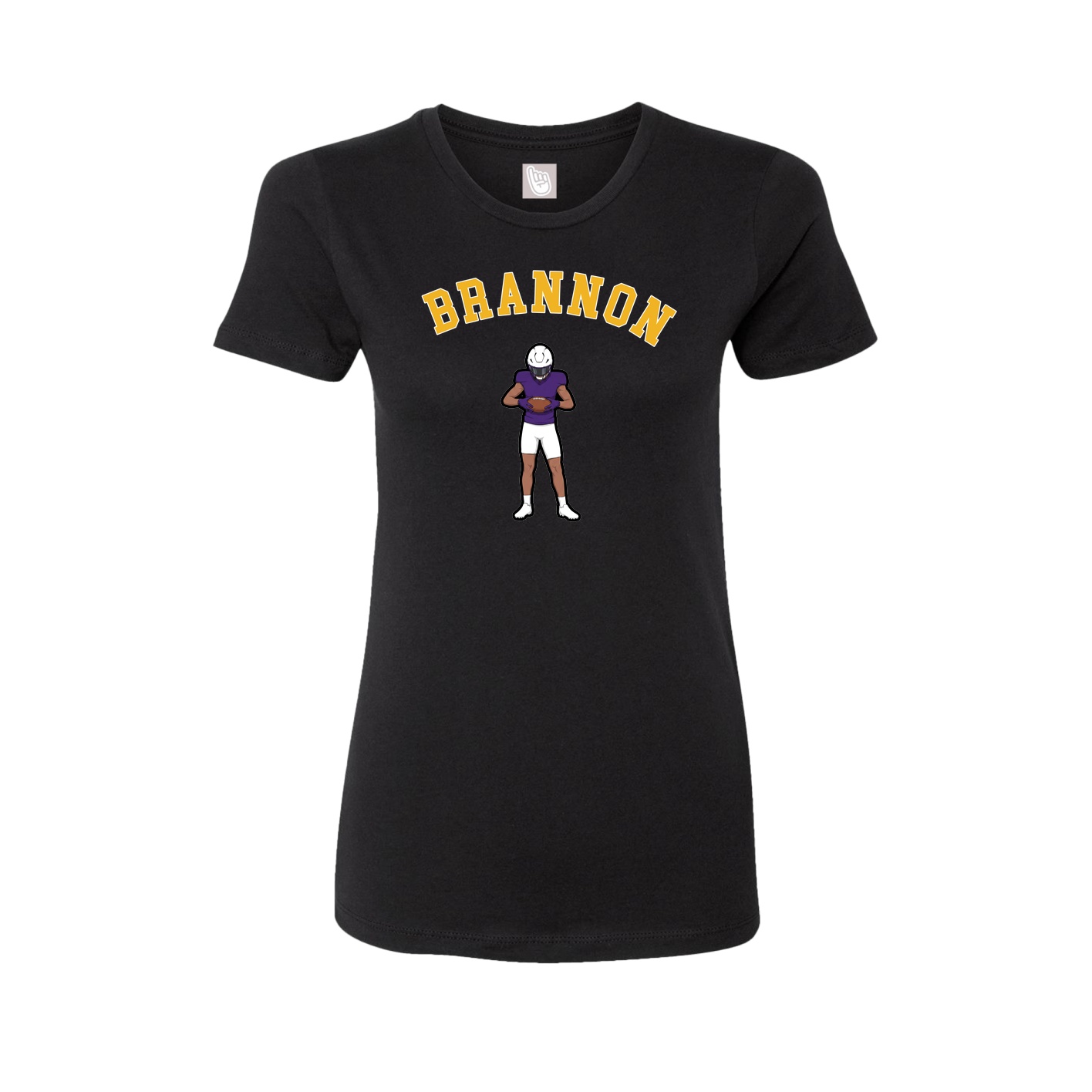 Fitted Women's Tee — Shirsey Arch in Black