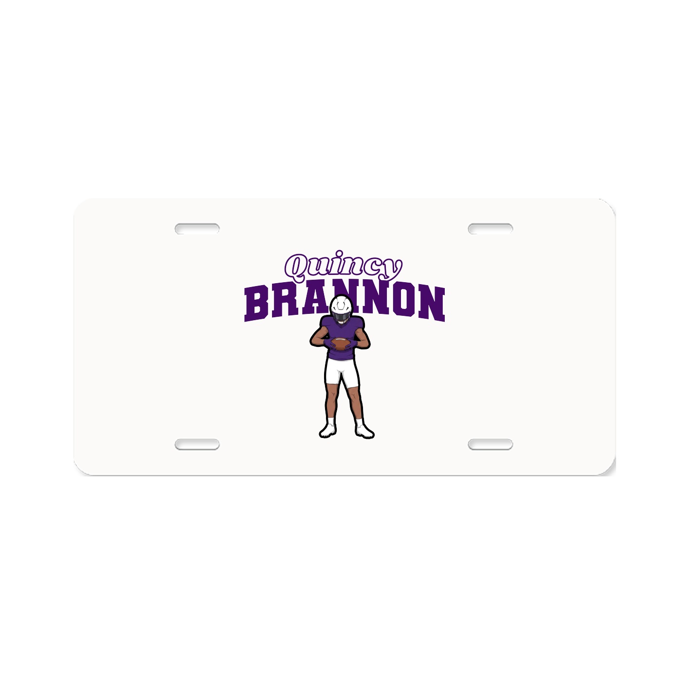 License Plate — Name Arch in Classic