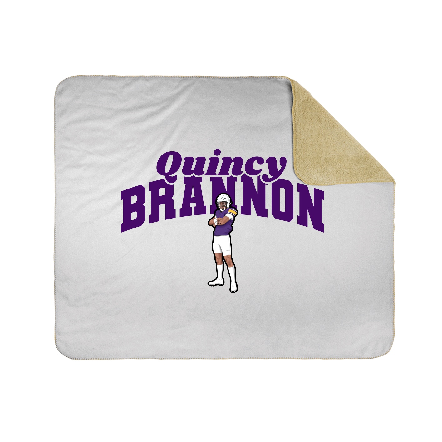 Throw Blanket — Signature Arch in White