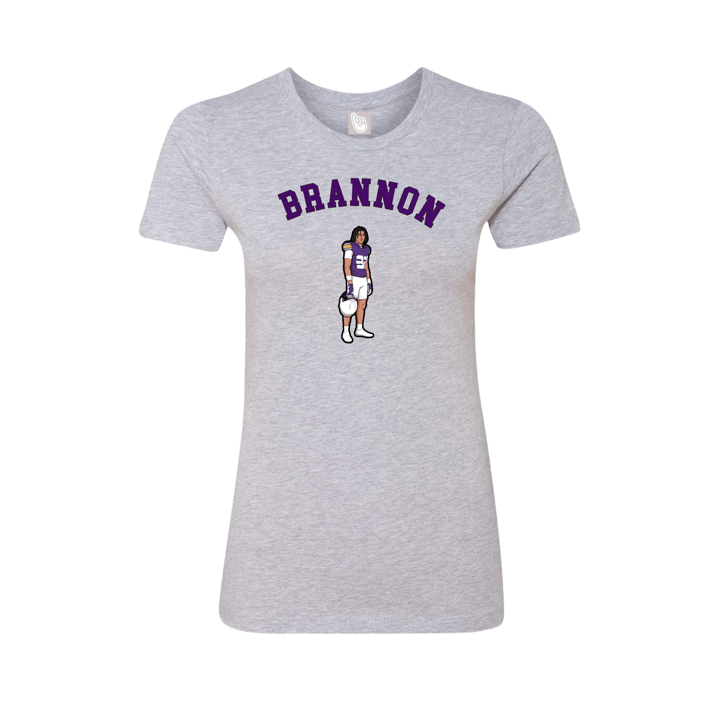 Fitted Women's Tee — Shirsey Arch in Grey