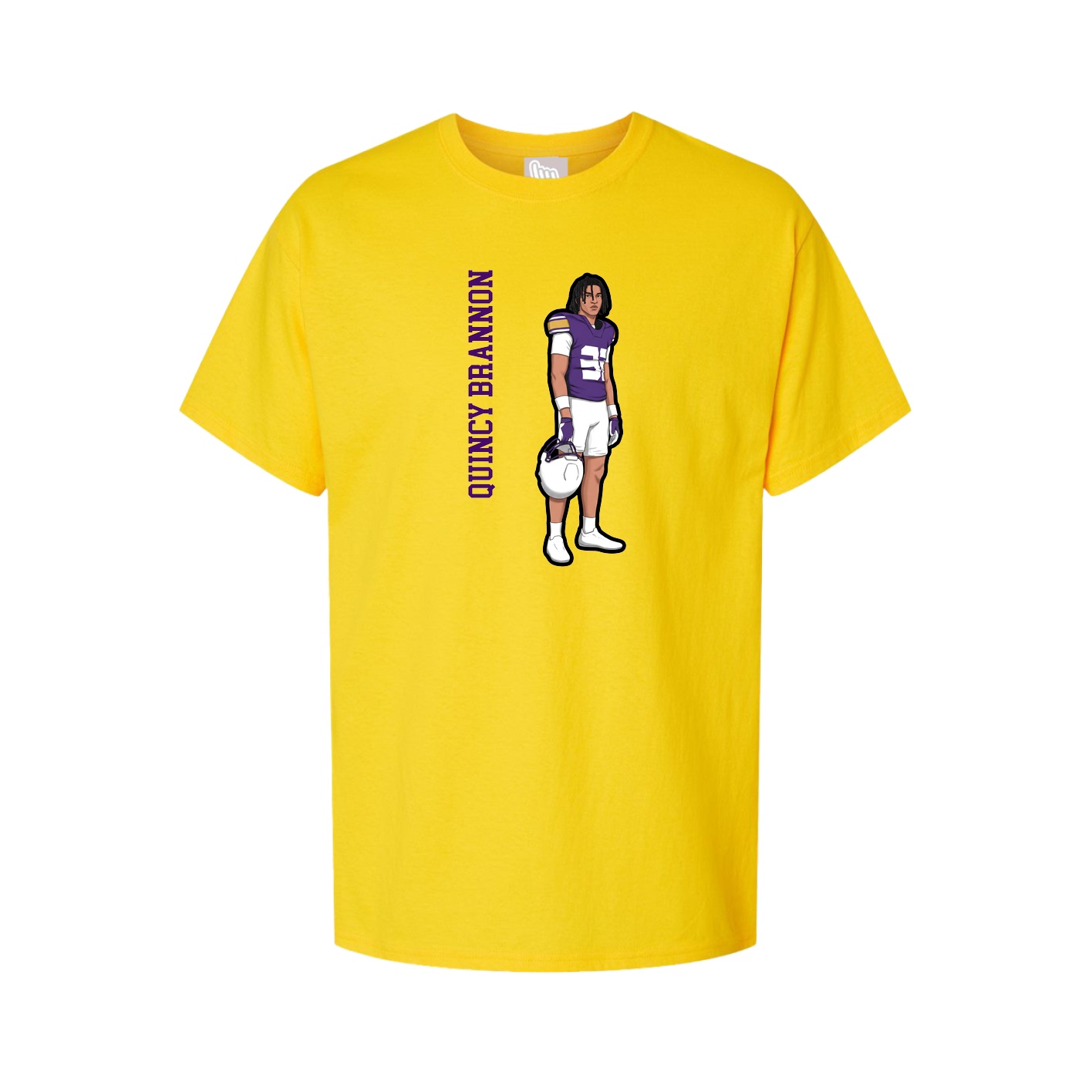 Tee — Name Vertical in Gold
