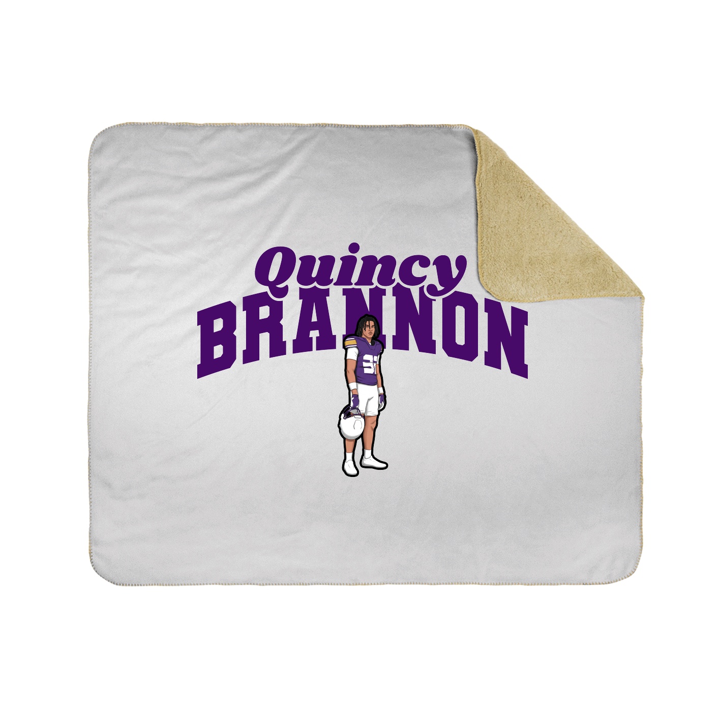 Throw Blanket — Signature Arch in White
