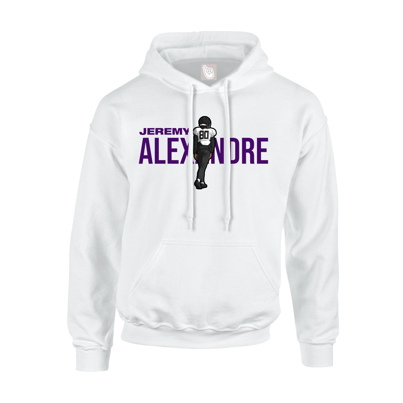 Hoodie — Player Name in White