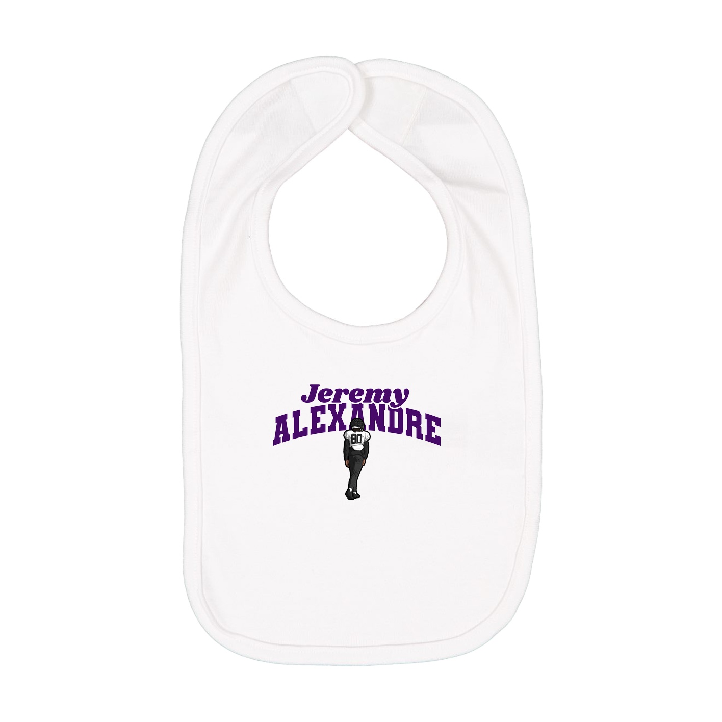 Infant Bib — Signature Arch in White