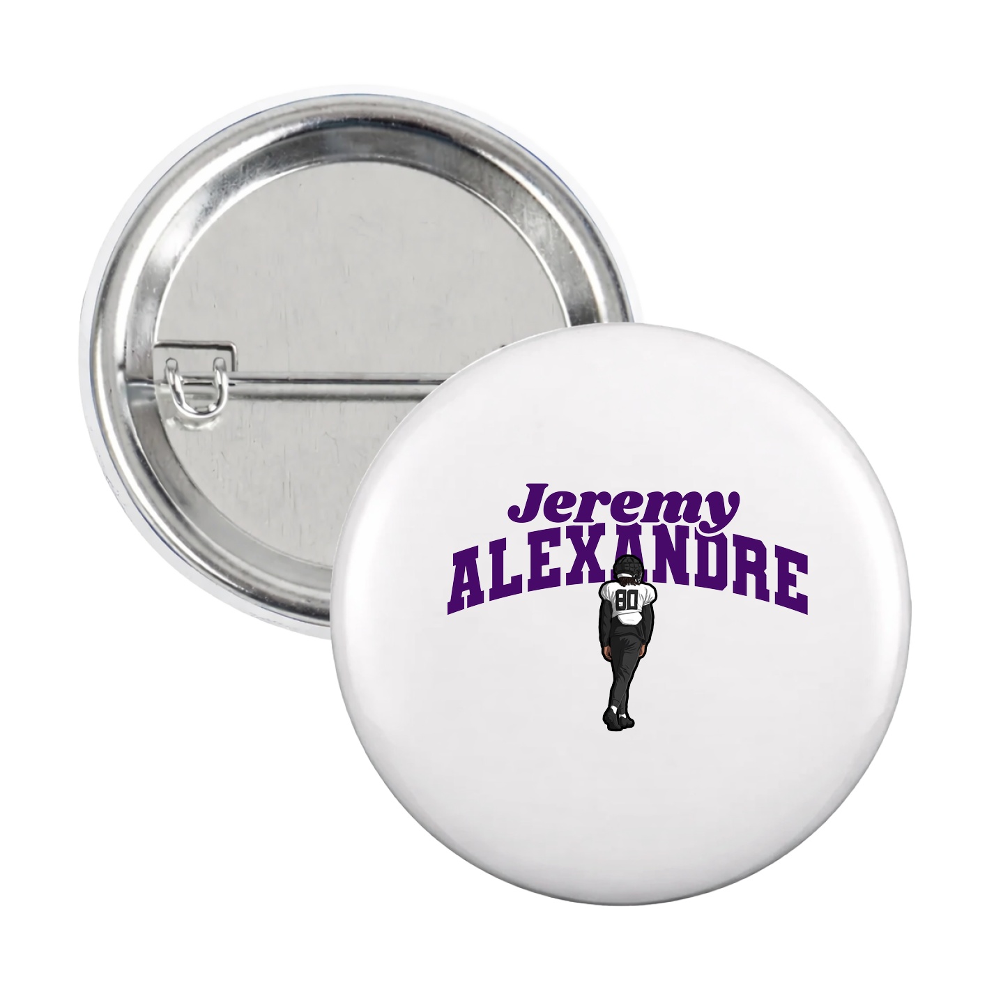 Game Day Button — Signature Arch in White