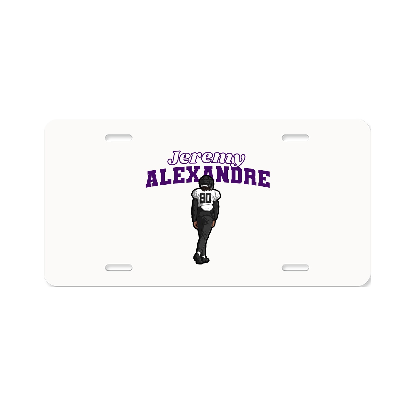 License Plate — Name Arch in Classic