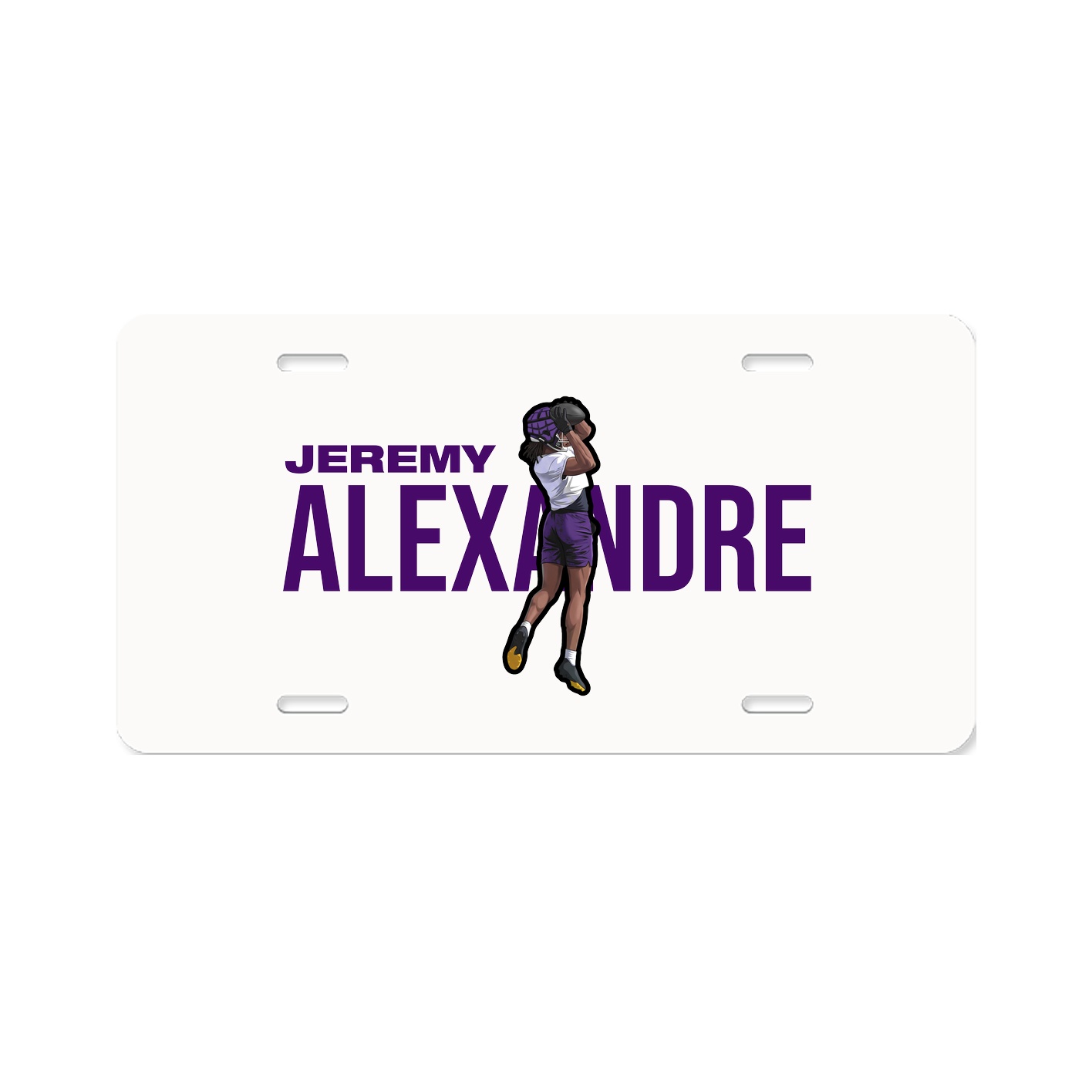 License Plate — Player Name in Classic