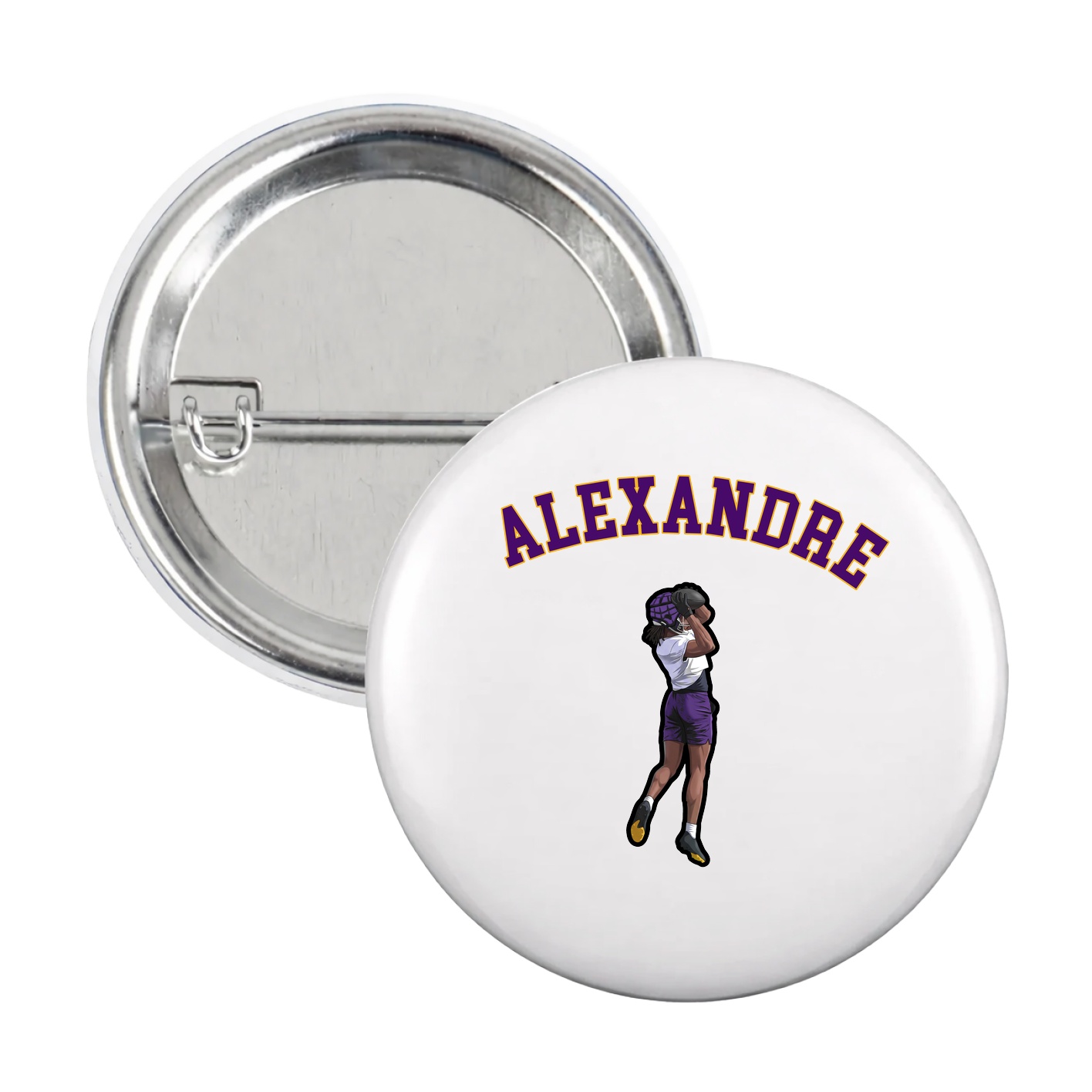 Game Day Button — Shirsey Arch in White