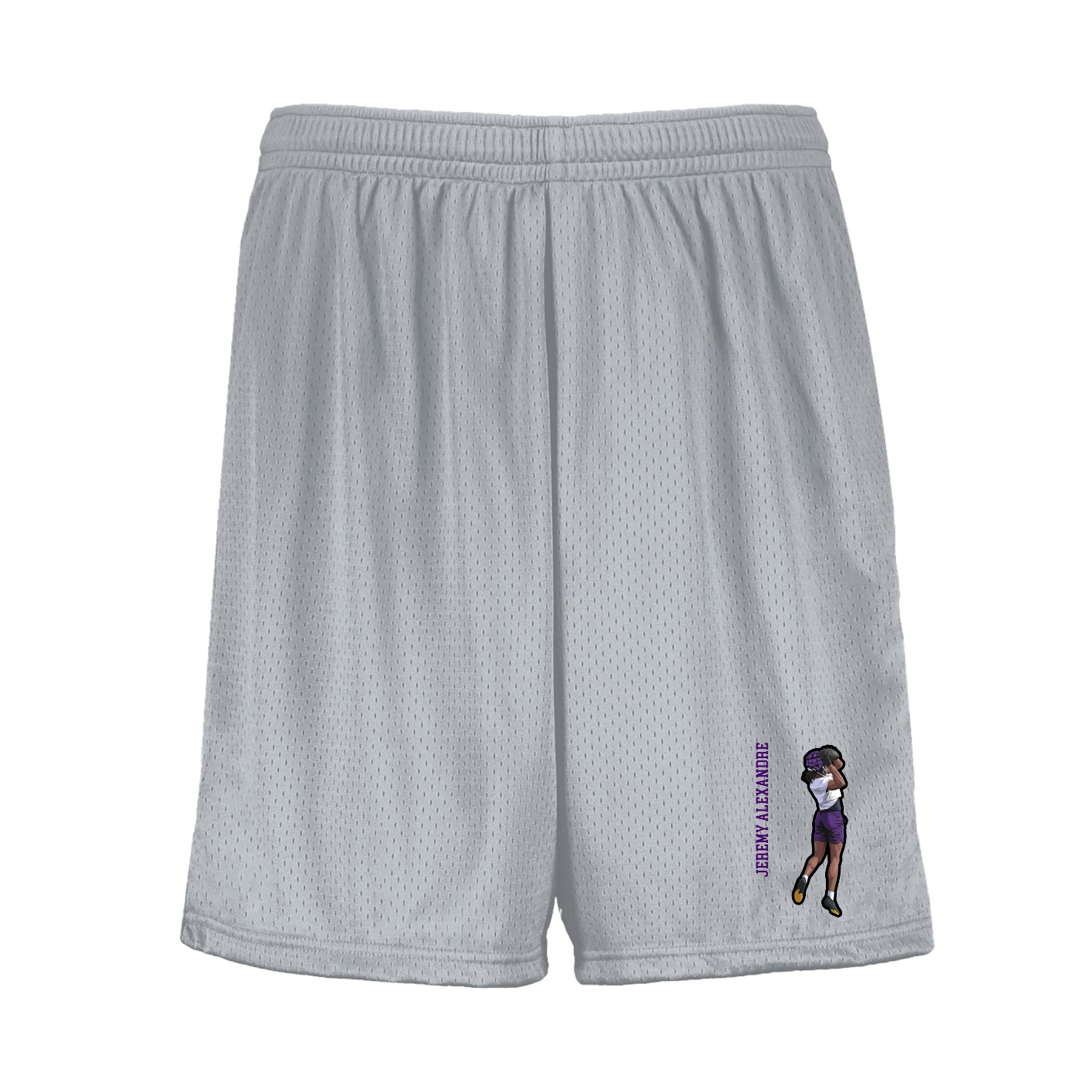 Shorts — Name Vertical in Silver