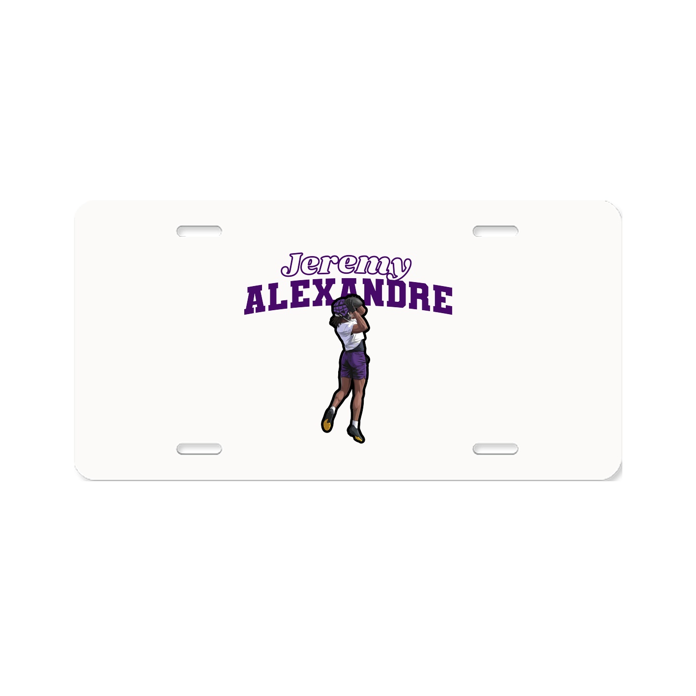 License Plate — Name Arch in Classic