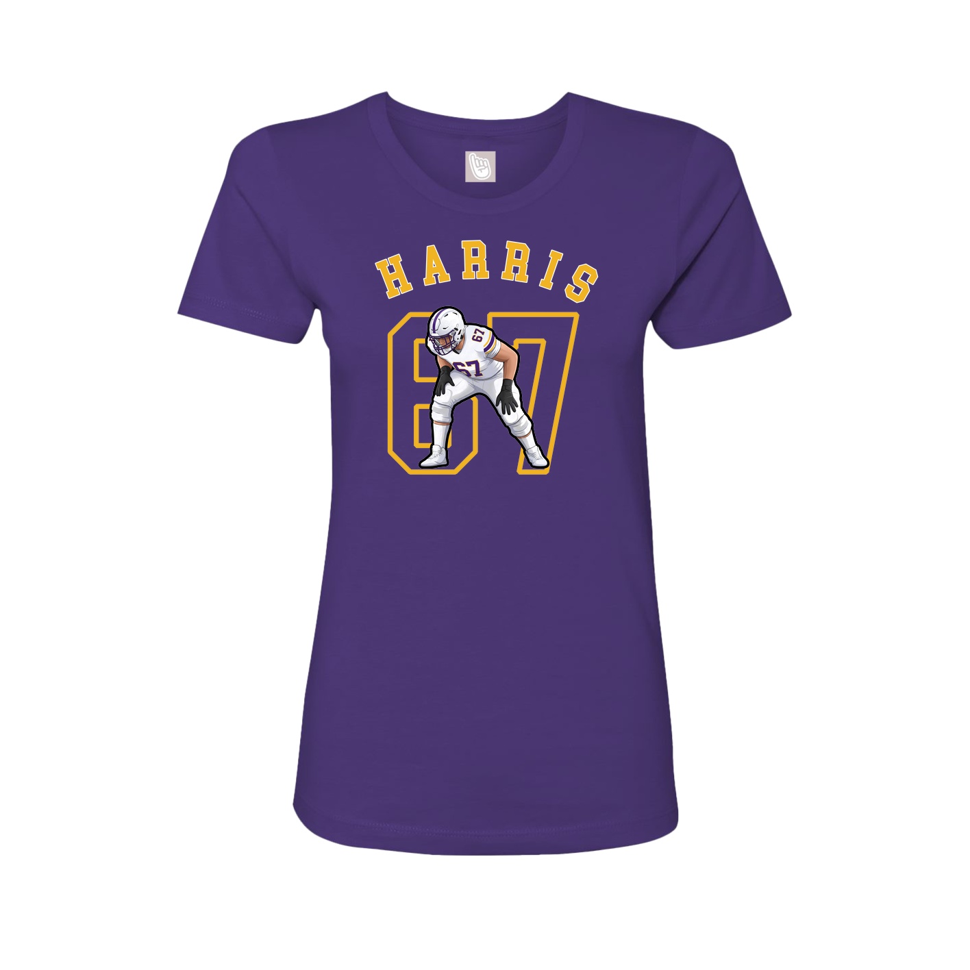 Fitted Women's Tee — Shirsey Arch in Purple