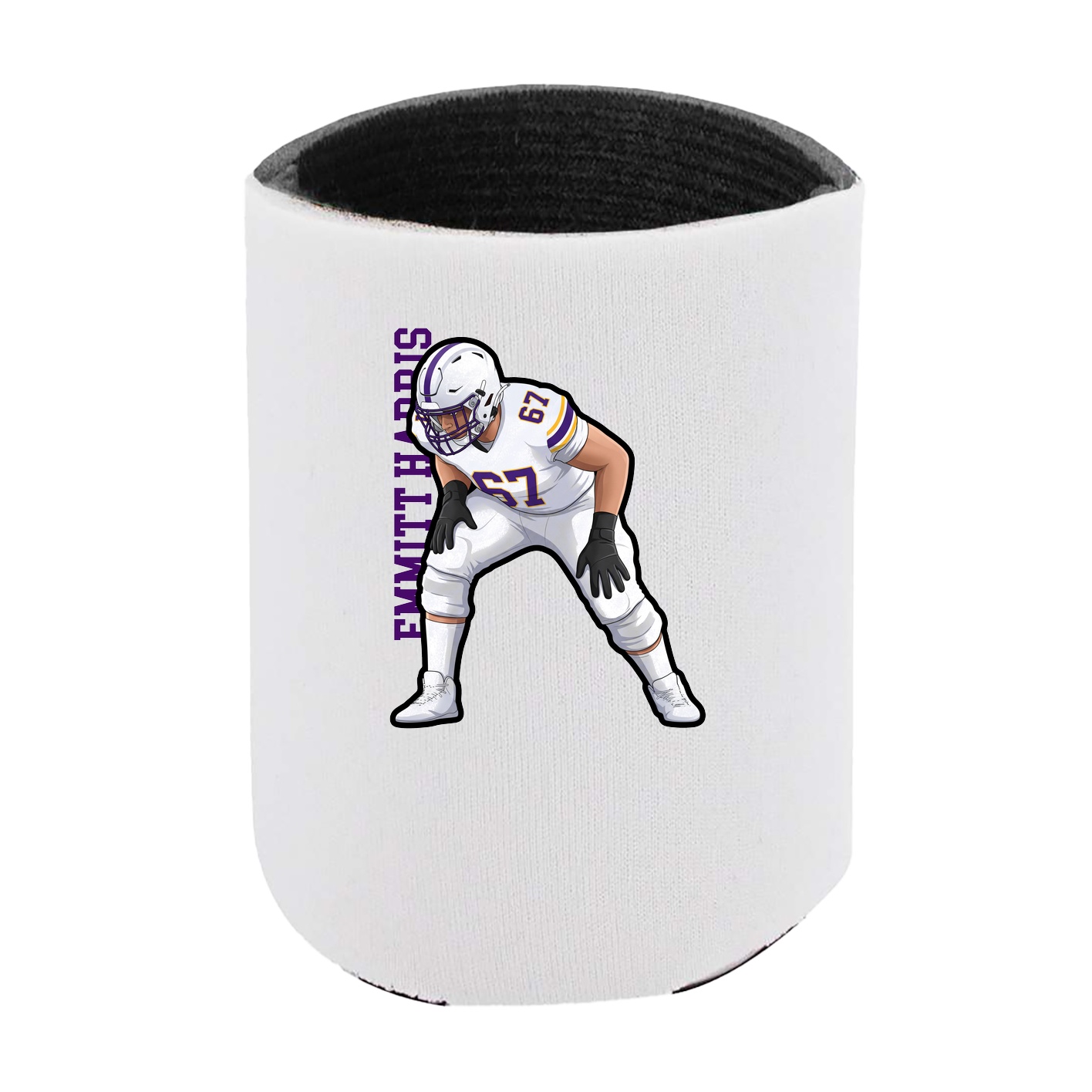 Can Holder — Name Vertical in White
