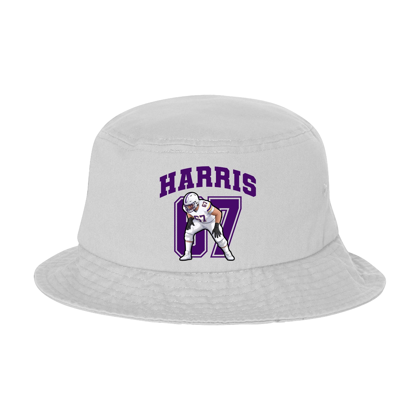 Bucket Cap — Number in White