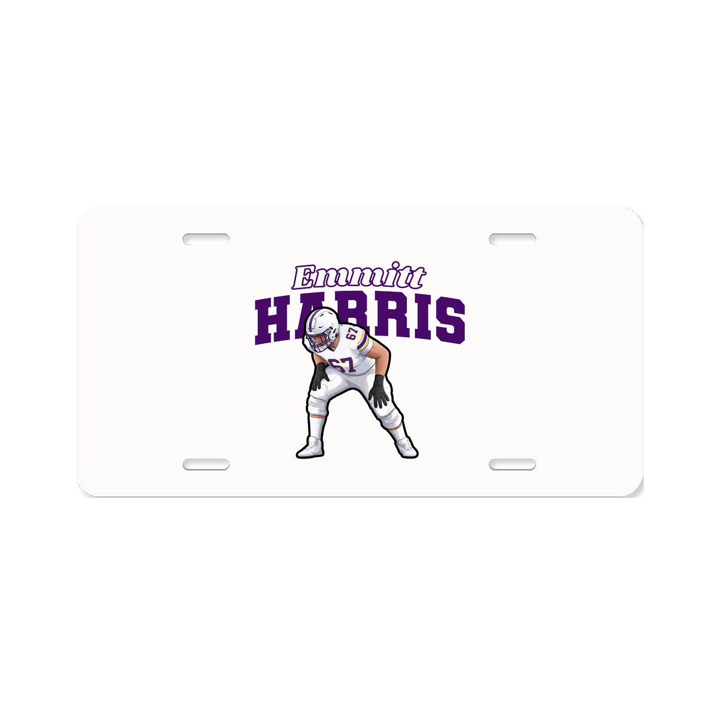 License Plate — Name Arch in Classic