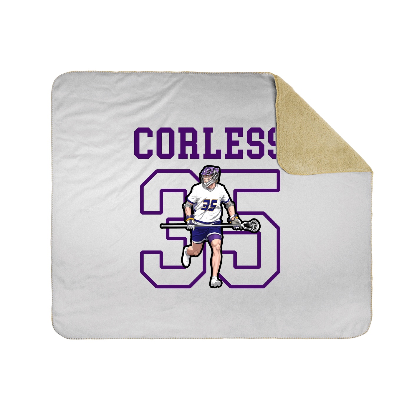 Throw Blanket — Shirsey in White