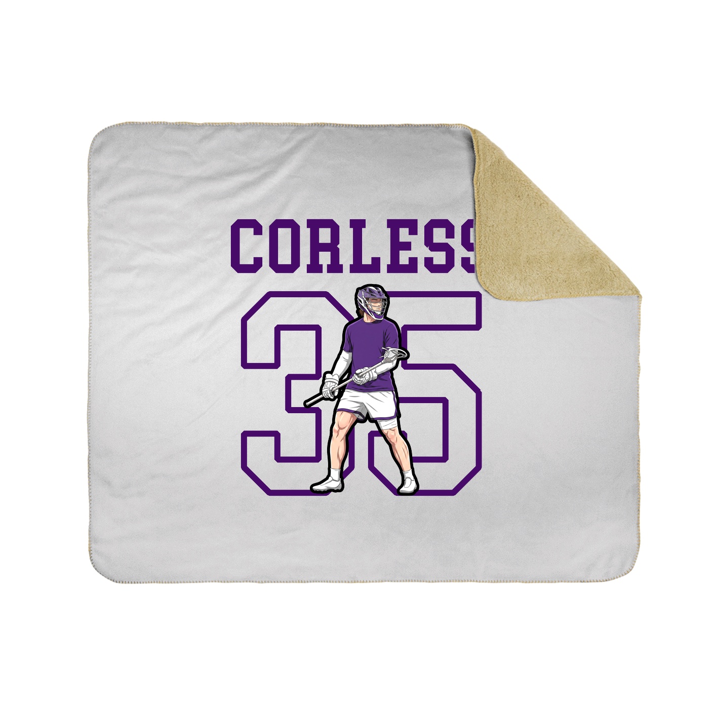 Throw Blanket — Shirsey in White