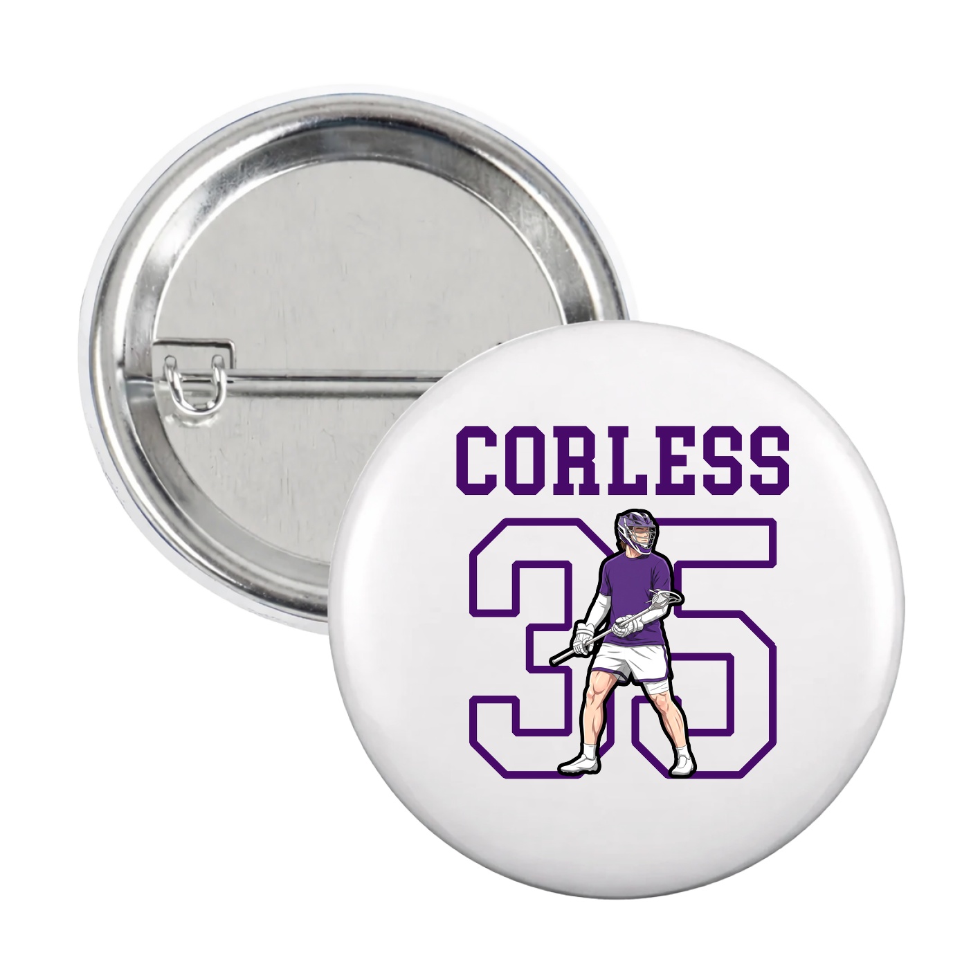 Game Day Button — Shirsey in White
