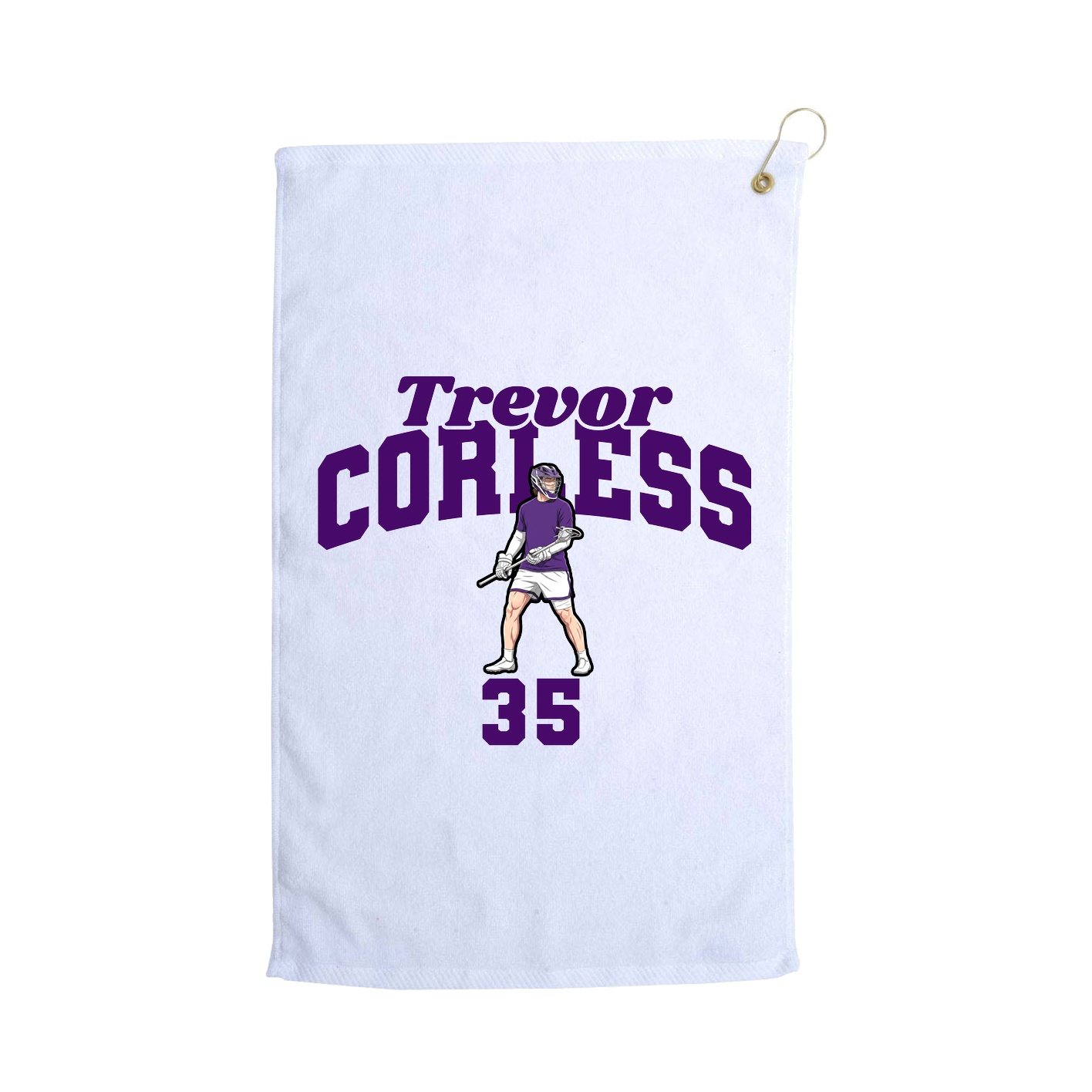 Golf Towel — Signature Arch in White