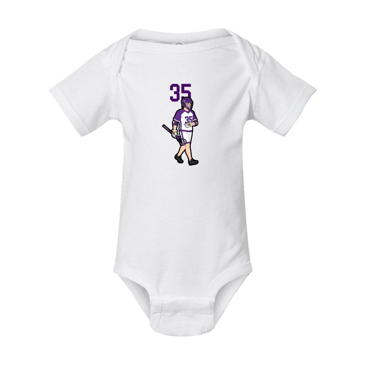 Baby Onesie — Number Top in White