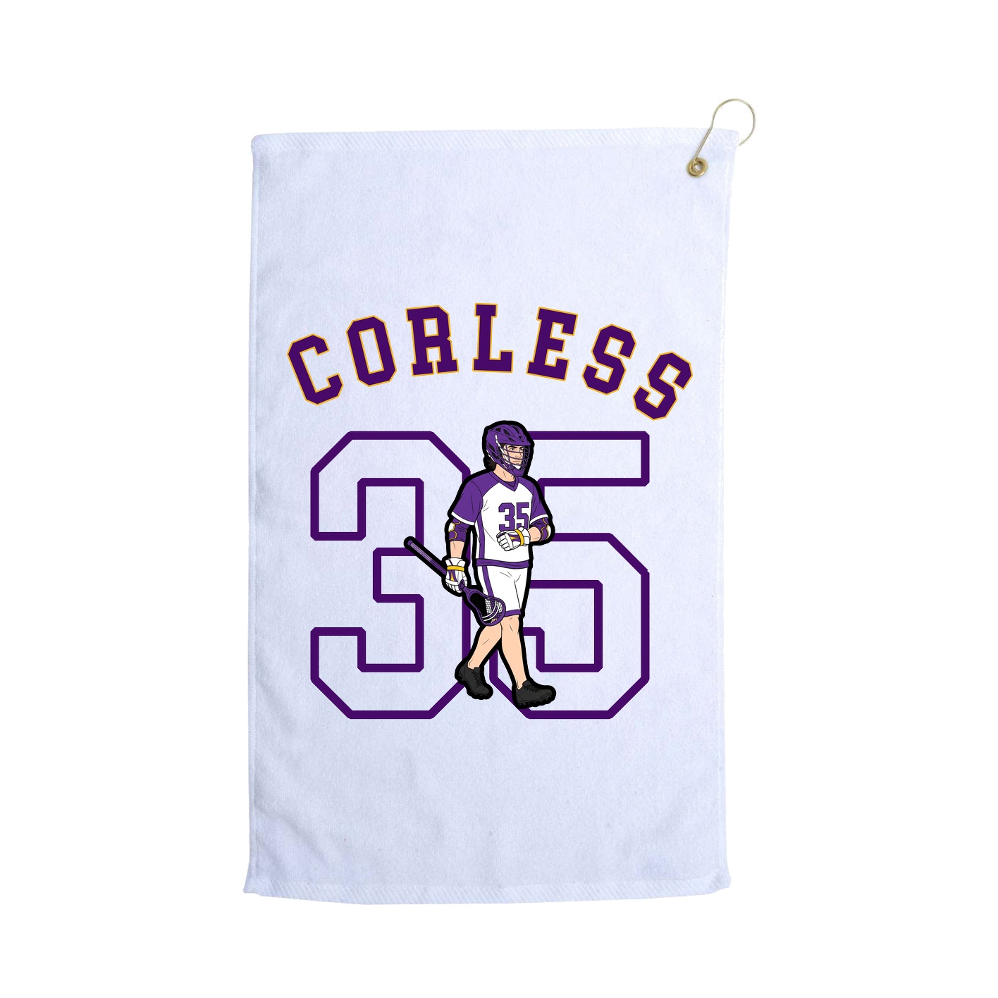 Golf Towel — Shirsey Arch in White