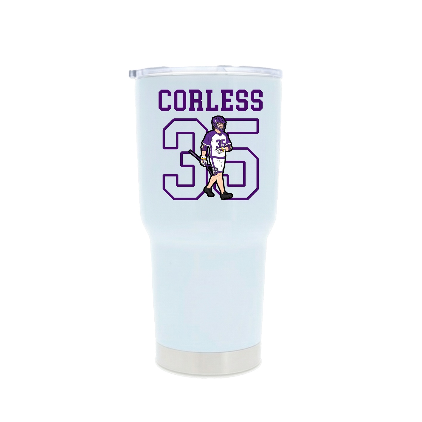 30oz Stainless Steel Tumbler — Shirsey in White