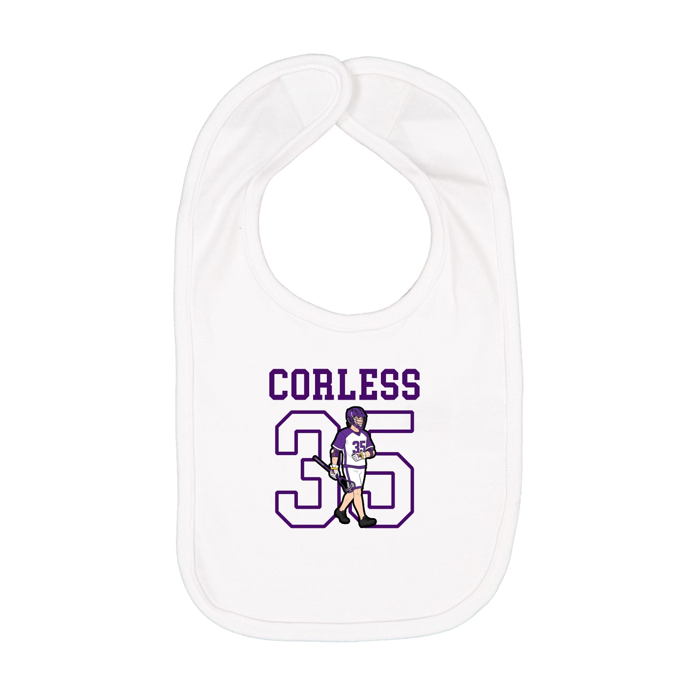 Infant Bib — Shirsey in White