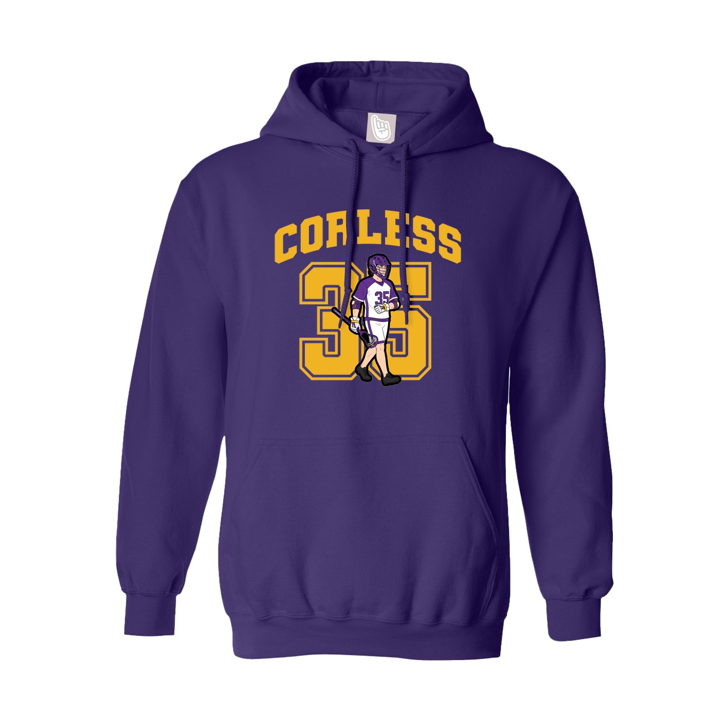 Hoodie — Number in Purple