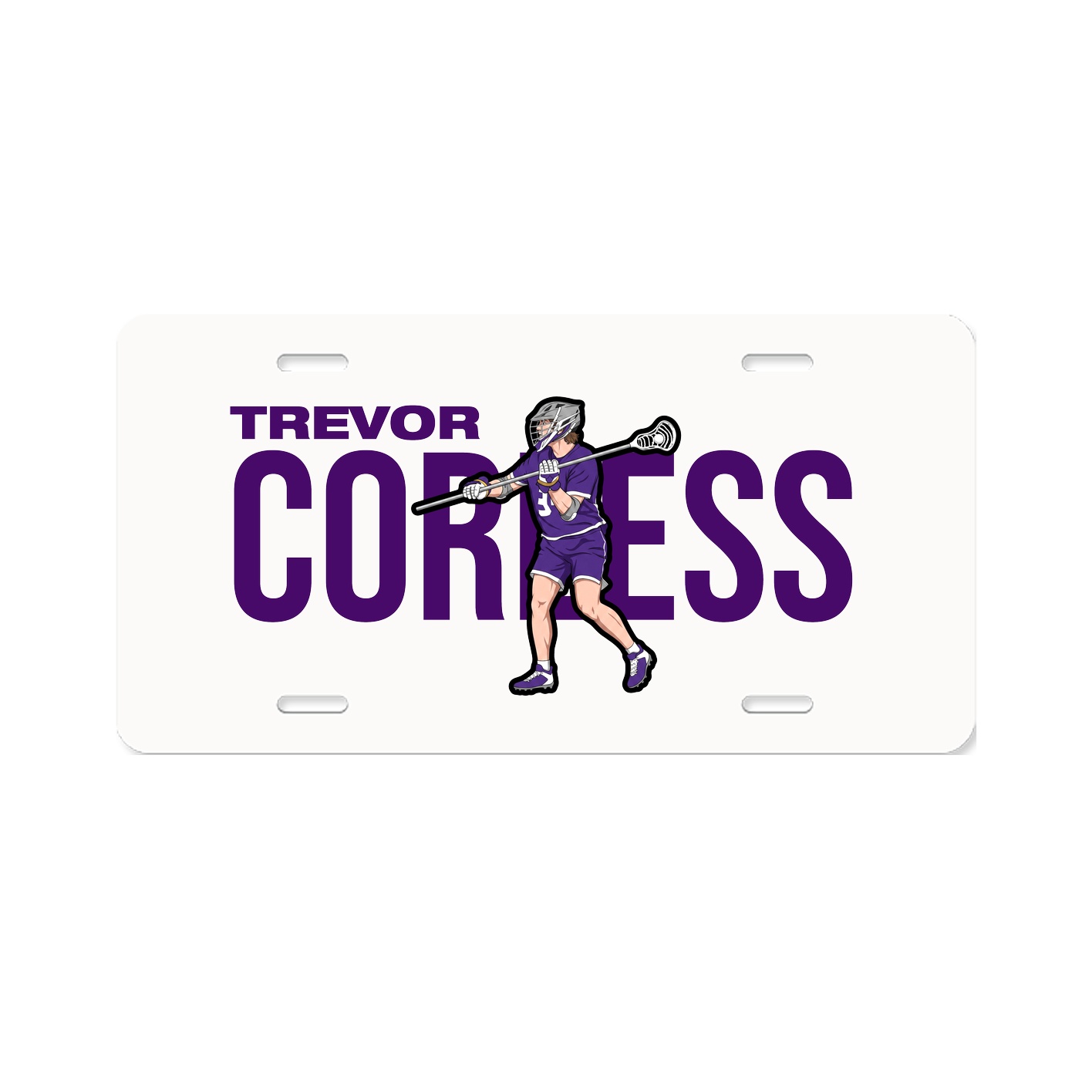License Plate — Player Name in Classic