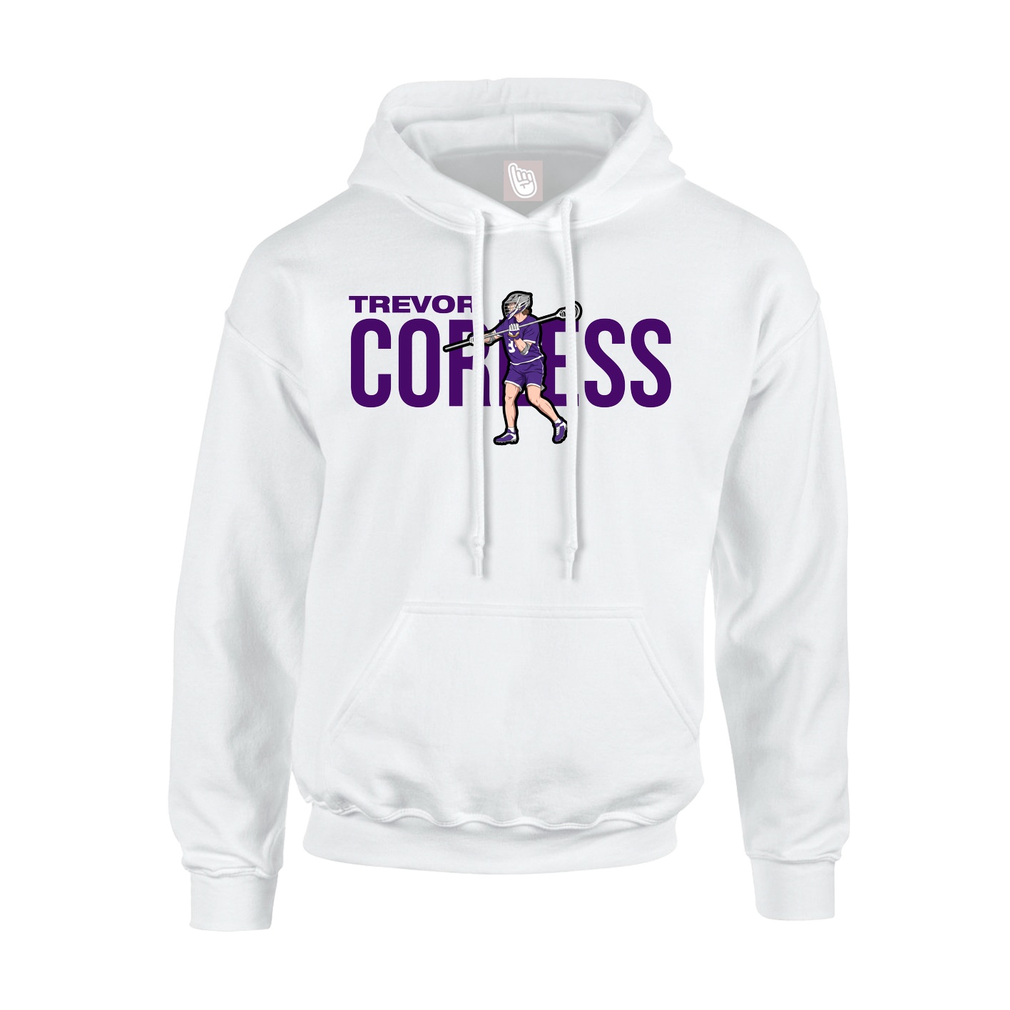 Youth Hoodie — Player Name in White
