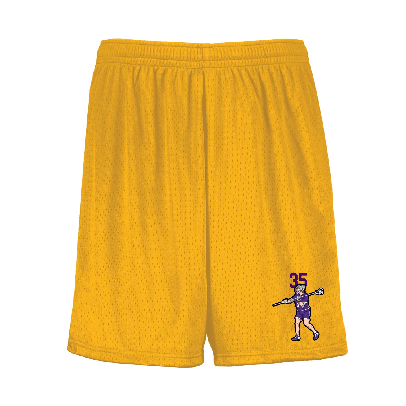 Shorts — Number Top in Gold
