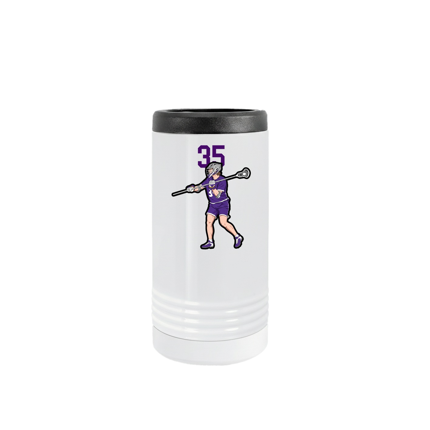 Slim Beverage Holder — Number Top in White