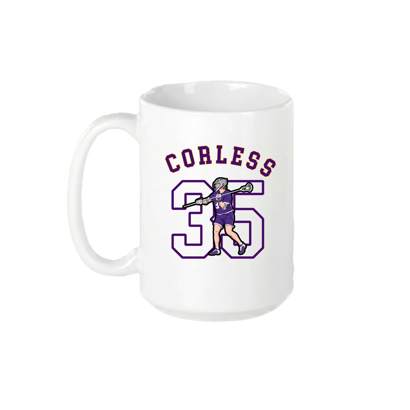 15oz Coffee Mug — Shirsey Arch in White
